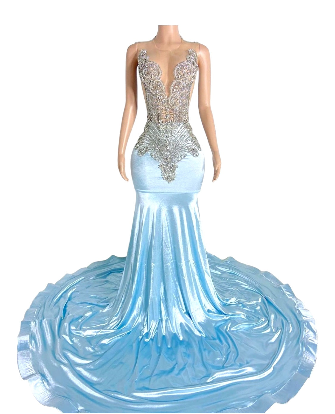 TATI CRYSTAL GOWN White / Xsm TATI CRYSTAL GOWN White / Xsm